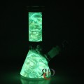 WATER PIPE BEAKER GLOW IN DARK WP1098 1CT